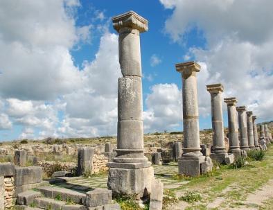 The Roman ruins next to Meknes