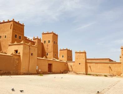 The Kasbah of taourirt in Ouarzazate, a site we will pass by with our 4 days trip from Fes to Marrakech across the Sahara desert of Merzouga