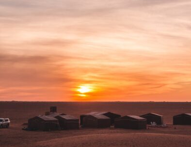 A camp in the desert