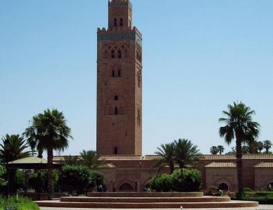 The koutoubia mosque in Marrakech, an attraction you will discover with our 12 days tour in Morocco from Casablanca