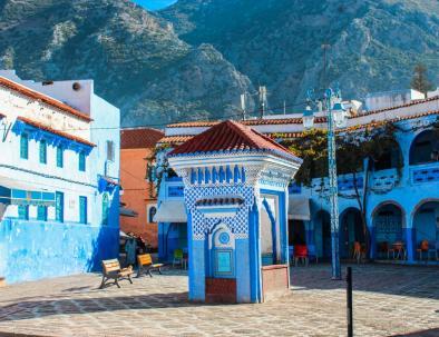 Chefchaouen, the blue city of Morocco, a visited to this beautiful city is included in our tour of 12 days in Morocco from Casablanca