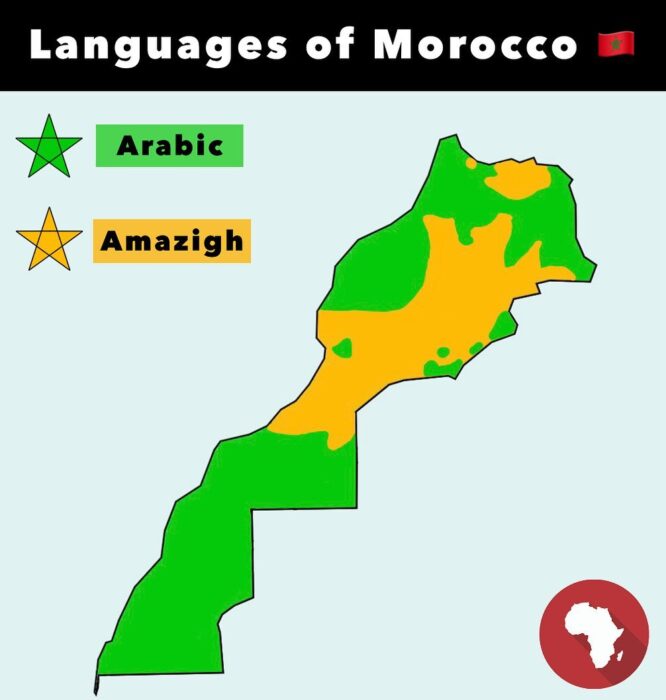 The cover photo of the Morocco official languages article